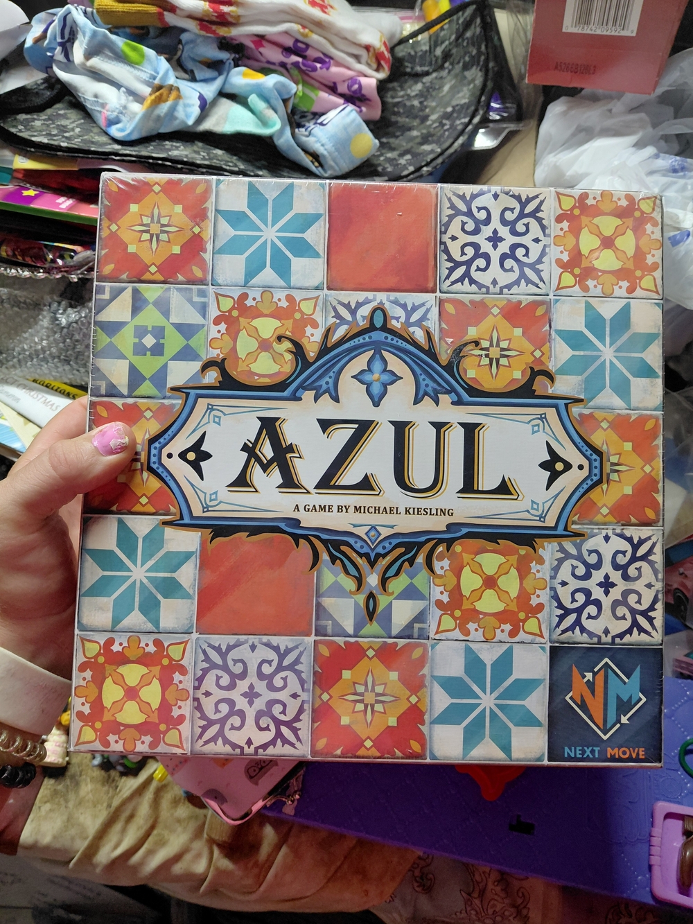 Azul Strategy Tile Game by Next Move - Colorful Blue, Orange & Yellow